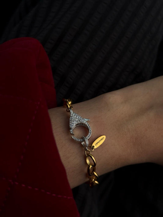 SILVER LOCK BRACELET