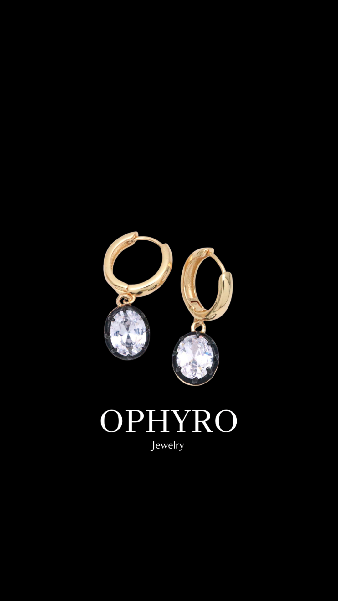DAPHNE OVAL CUT EARRINGS