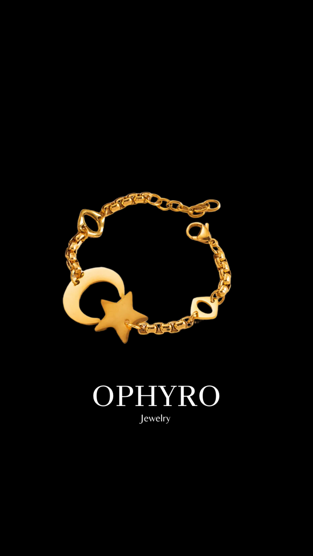 PULSERA LUNA Y ESTRELLA
