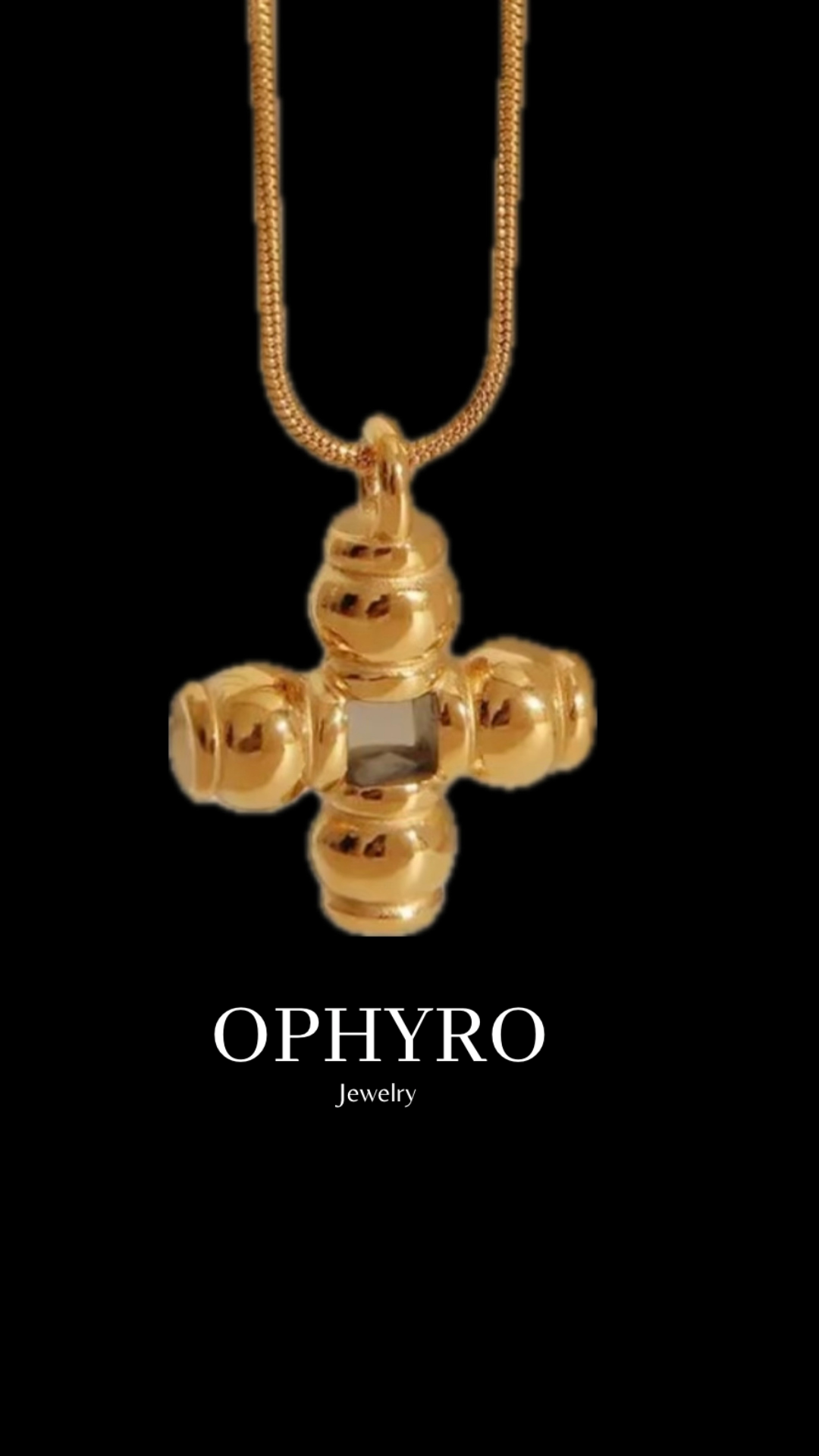CHUNKY CROSS NECKLACE