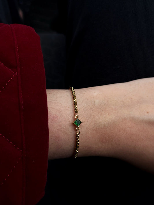 ROCIO GOLD/GREEN BRACELET