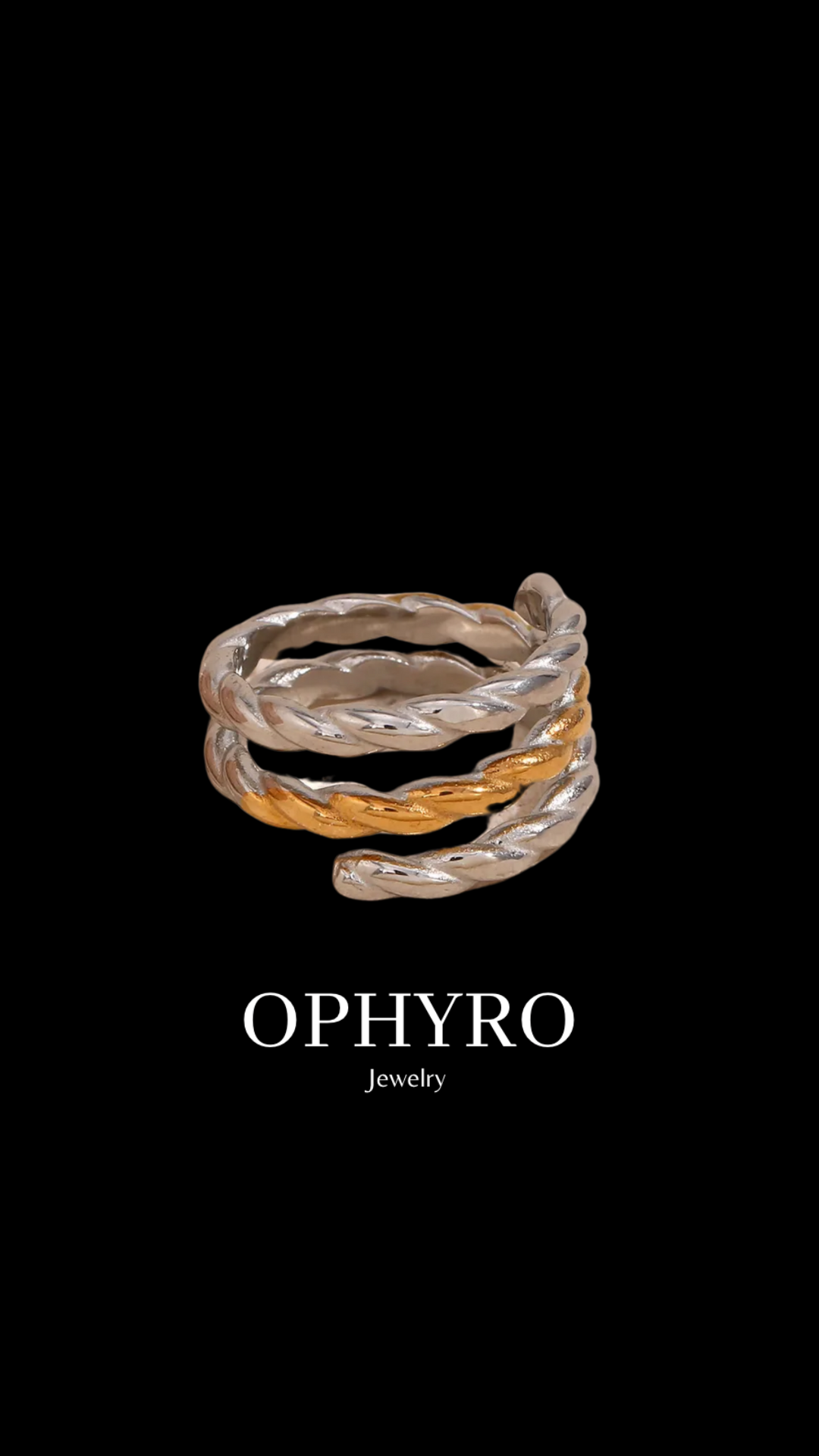 ROPE TWO TONE RING