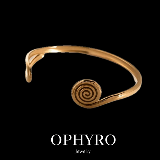 Pulseras de brazalete onduladas