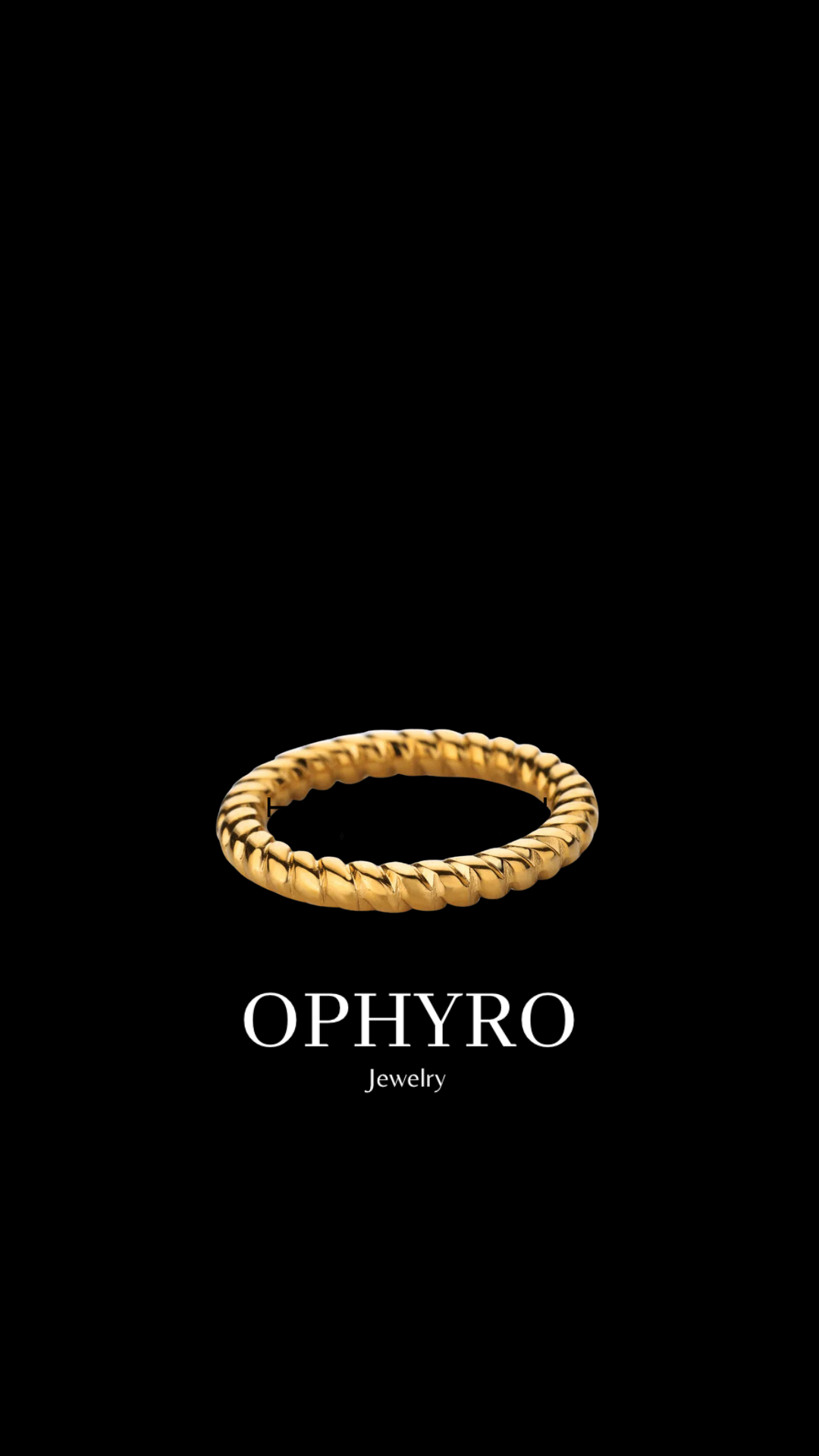 ROPE SOLID GOLD RING