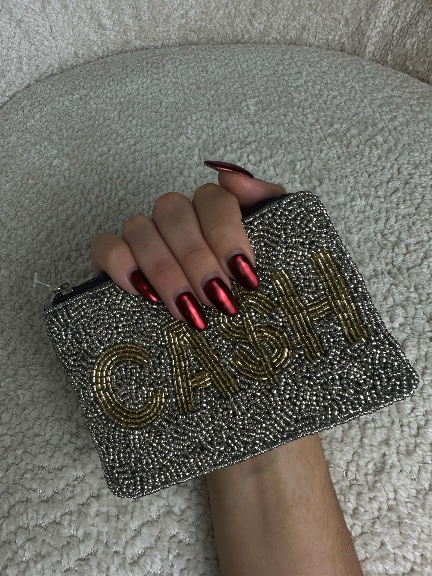BEADED COIN PURSE