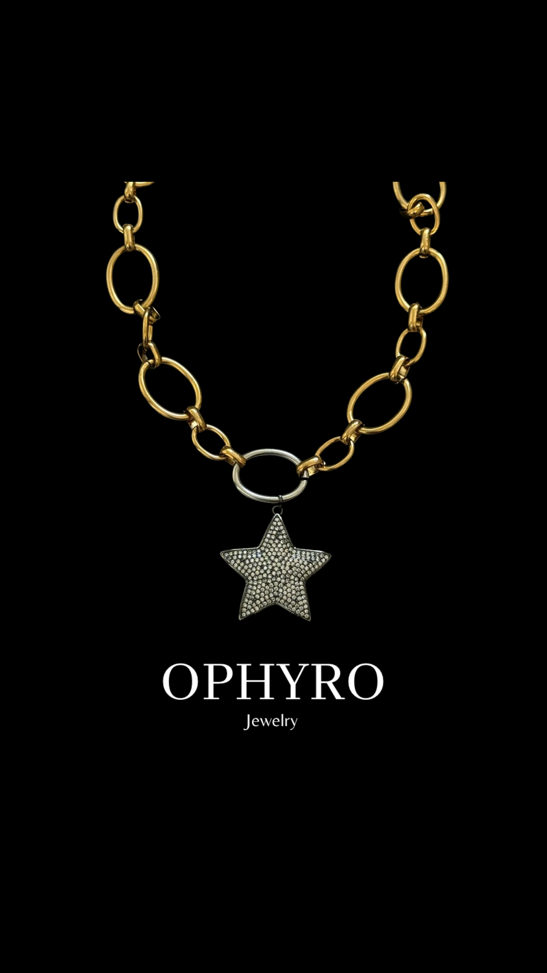 BLACK STAR NECKLACE