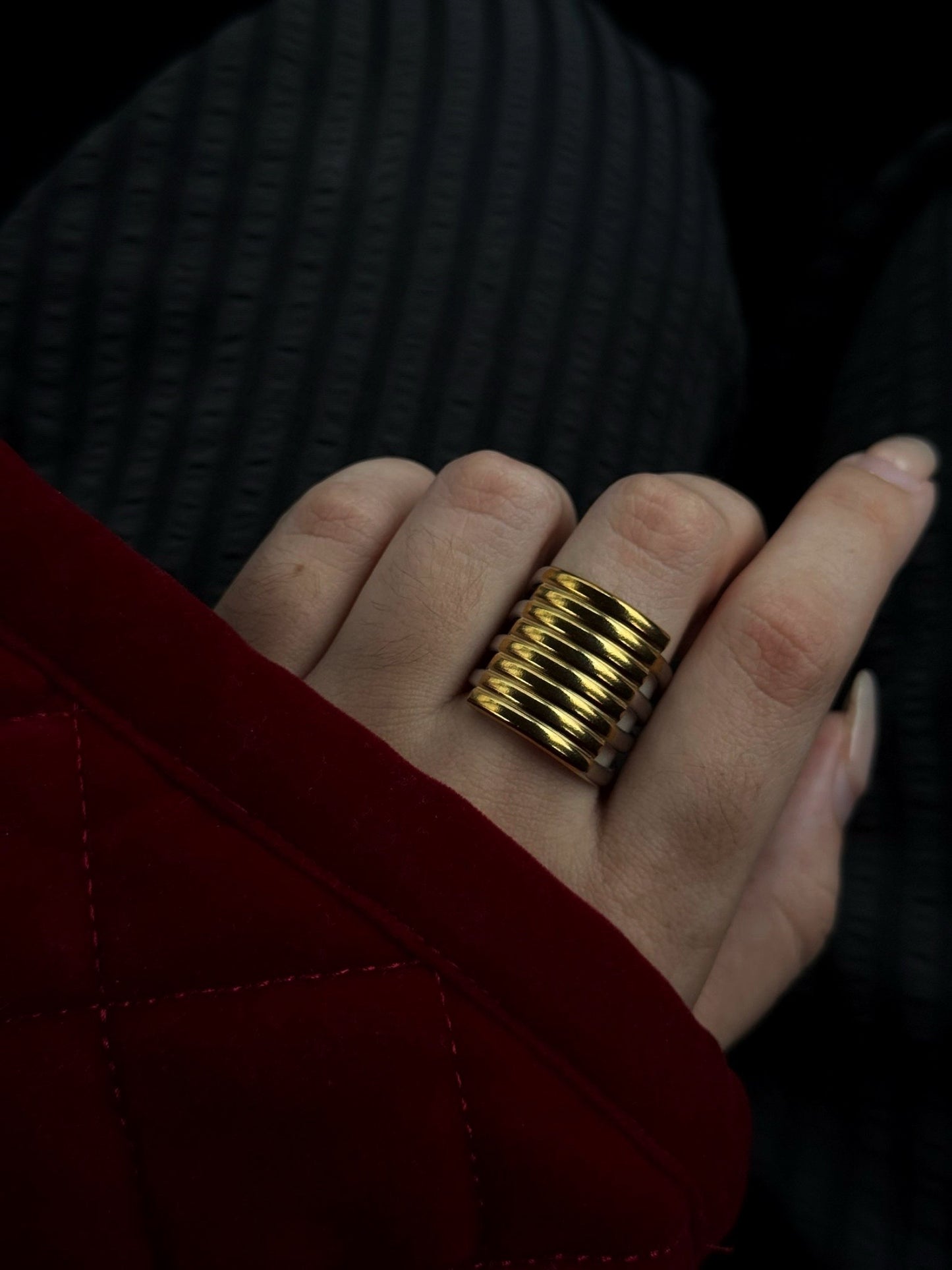 TWO TONE REMOLINO RING