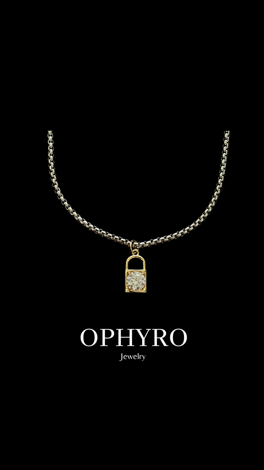 SPARK PADLOCK NECKLACE