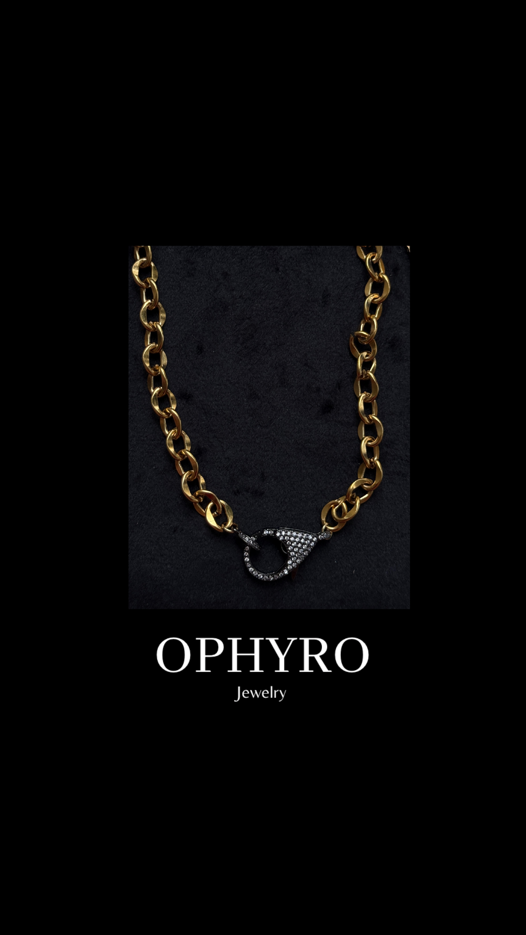 BLACK LOCK NECKLACE