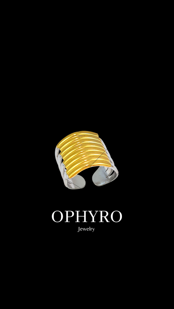 TWO TONE REMOLINO RING