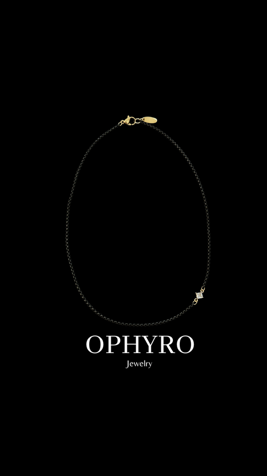 ROCIO BLACK/WHITE NECKLACE