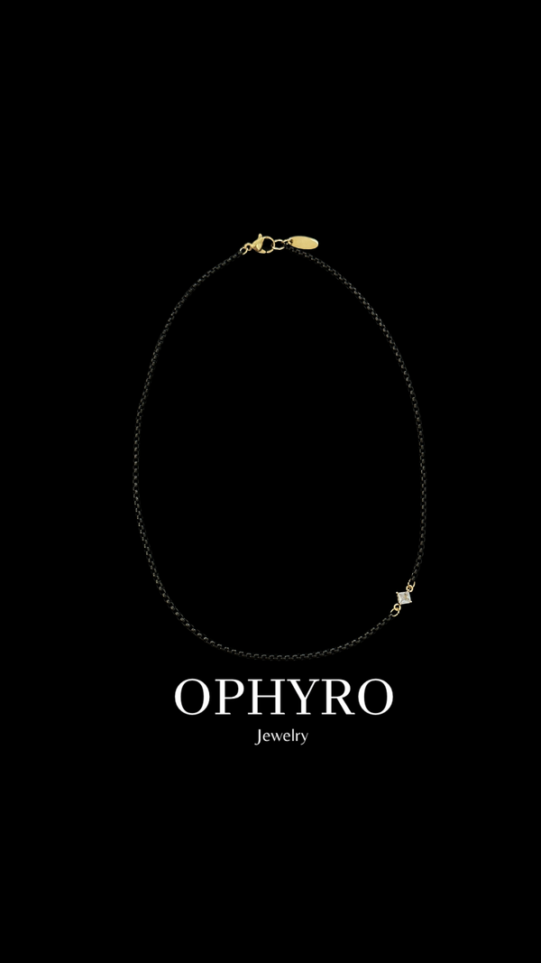 ROCIO BLACK/WHITE NECKLACE