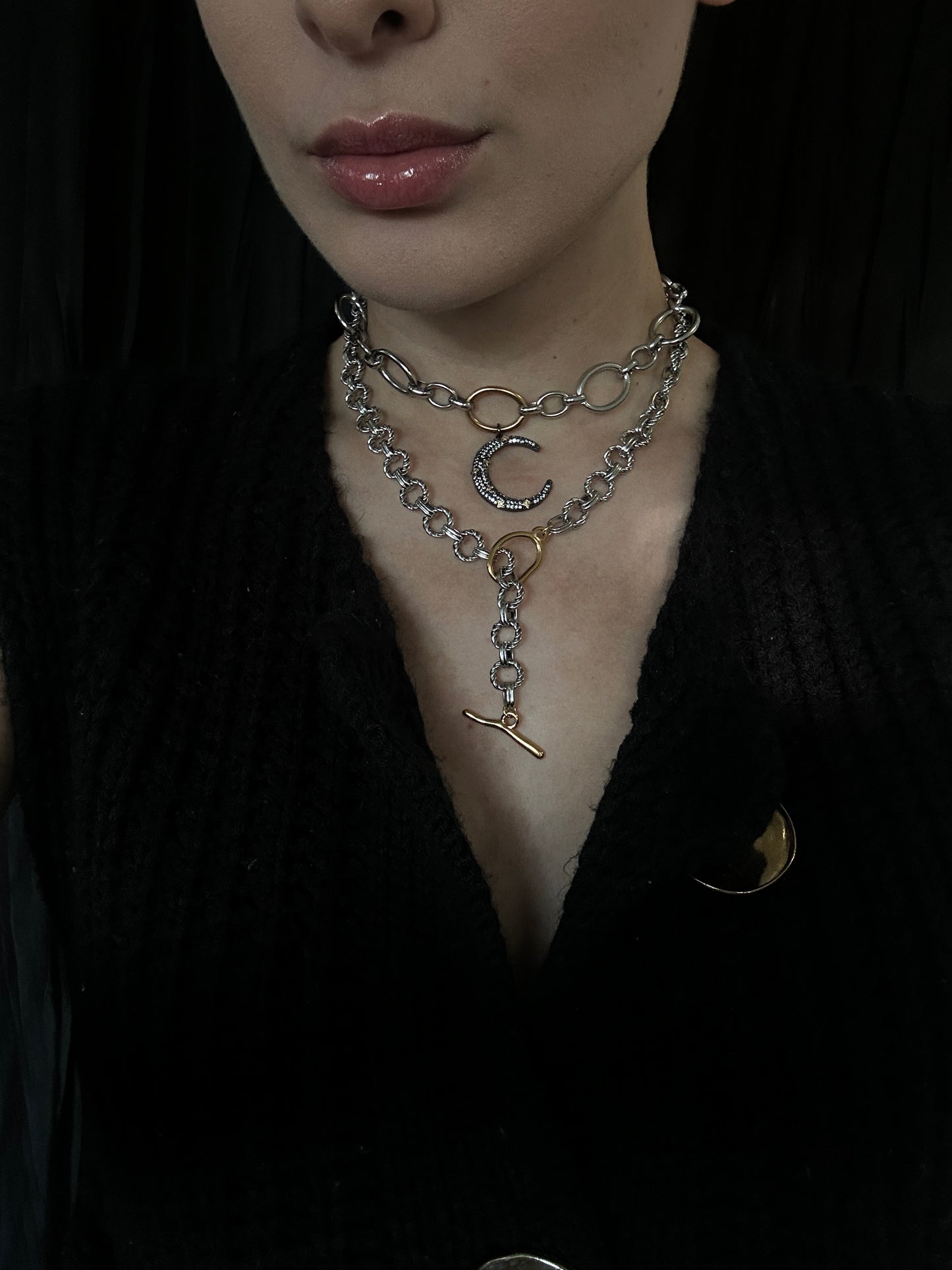 BLACK MOON NECKLACE
