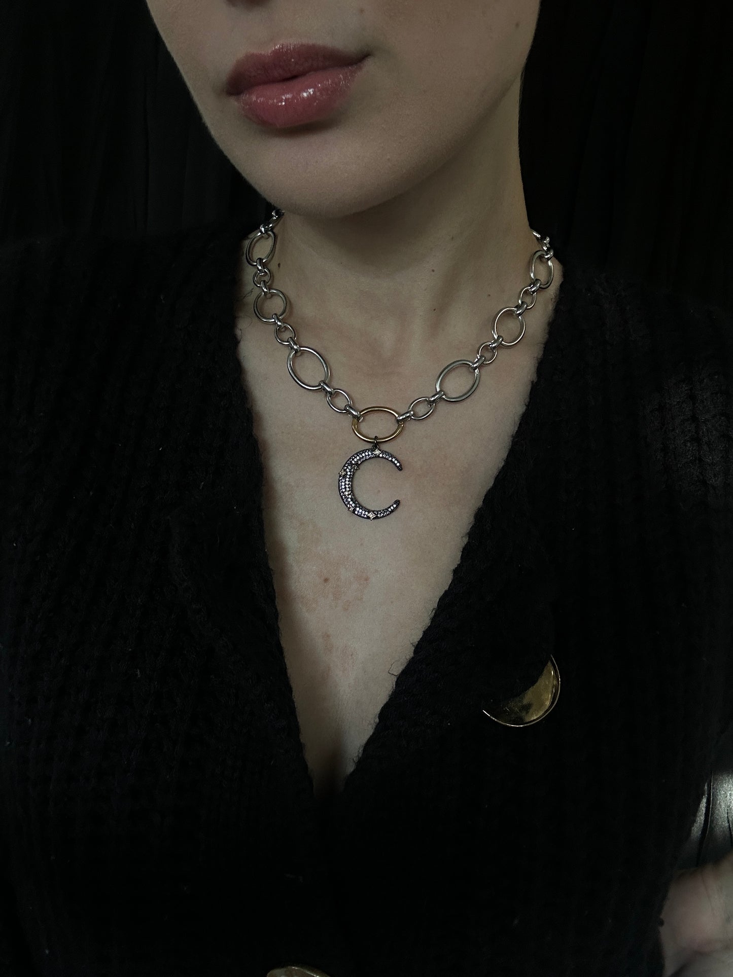 BLACK MOON NECKLACE