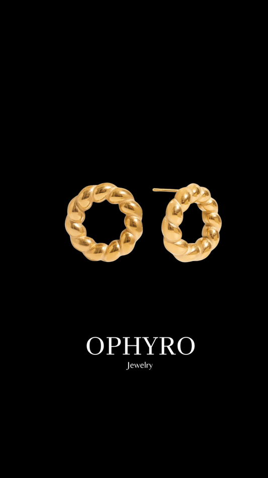 CIRCLE ROPE EARRINGS