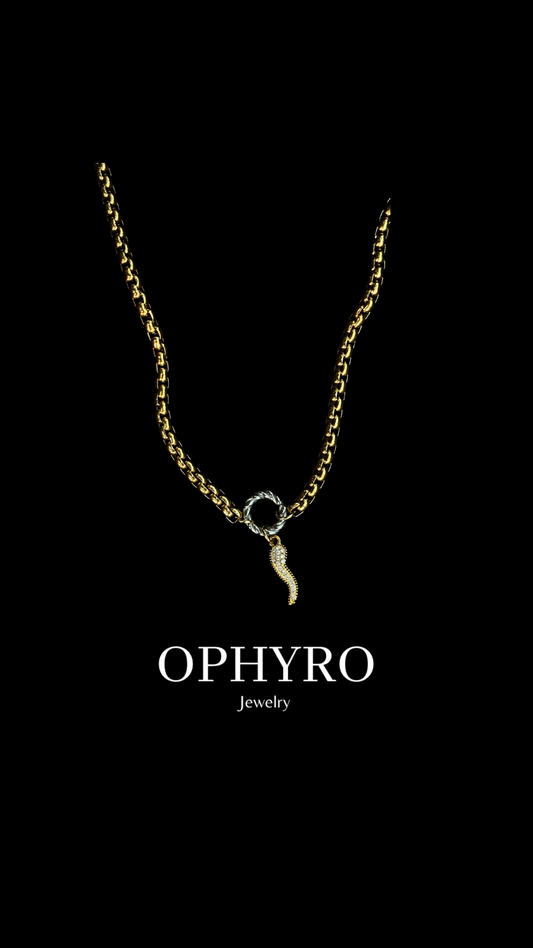 GOLD HORN NECKLACE