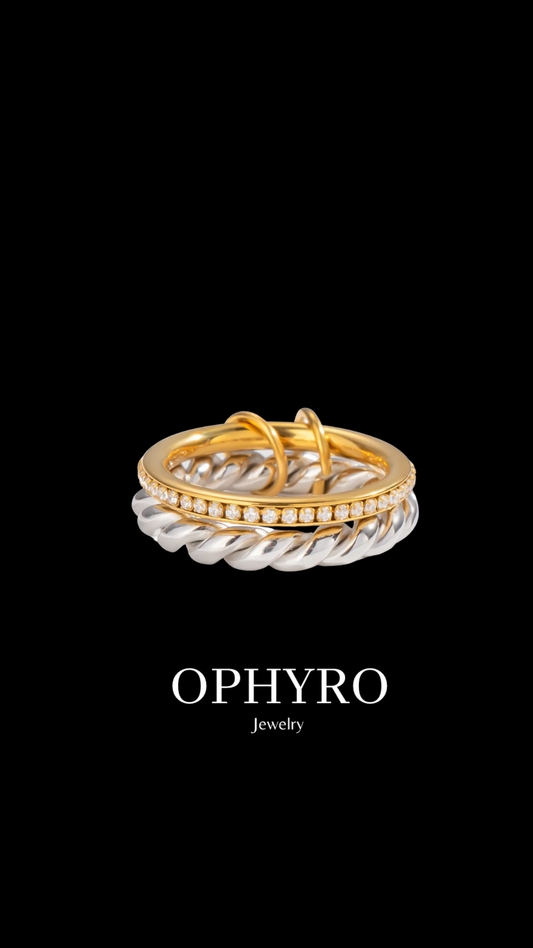 BIG TWO TONE ROPE RING