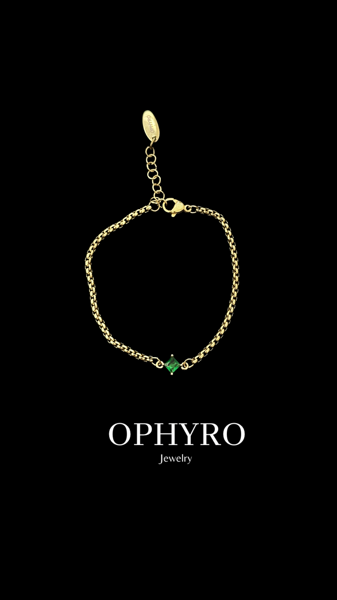ROCIO GOLD/GREEN BRACELET