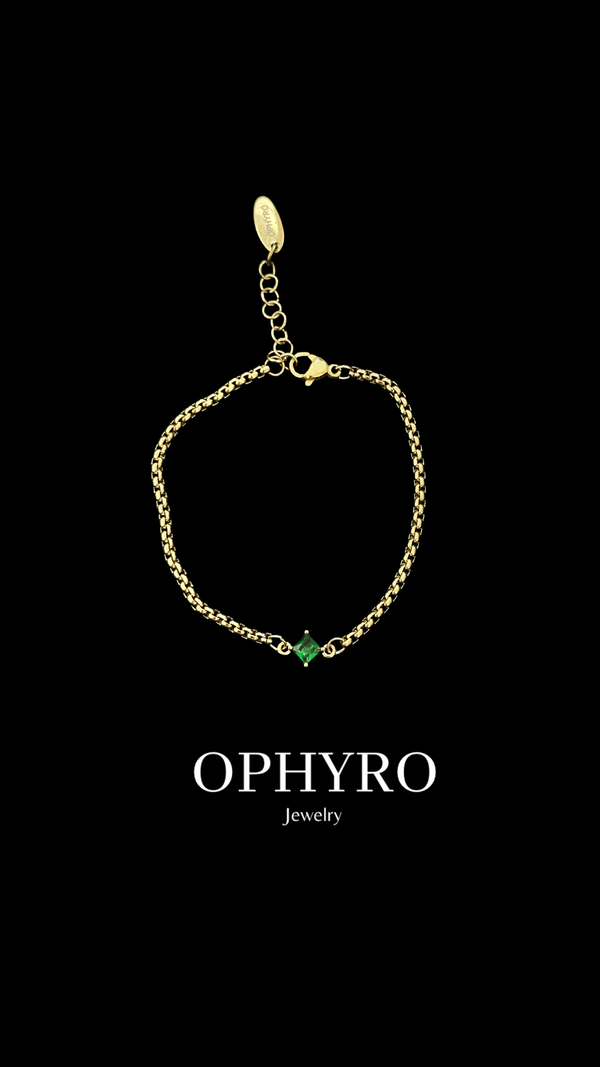 ROCIO GOLD/GREEN BRACELET