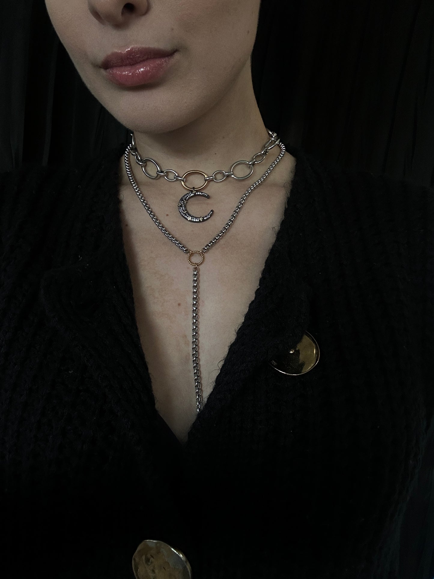 BLACK MOON NECKLACE